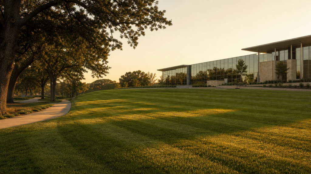 Commercial property landscaping in Lenexa, KS by 4T Total Lawn