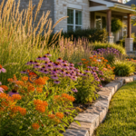 Native plants for Kansas landscapes with pollinator flowers in a drought-tolerant Kansas City yard