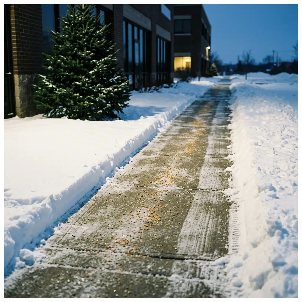Commercial snow and ice control service in Lenexa, KS by 4T Total Lawn